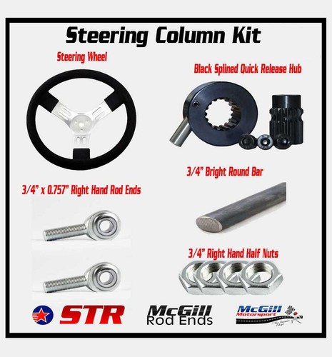Steering column kit 900mm - kit, 13"